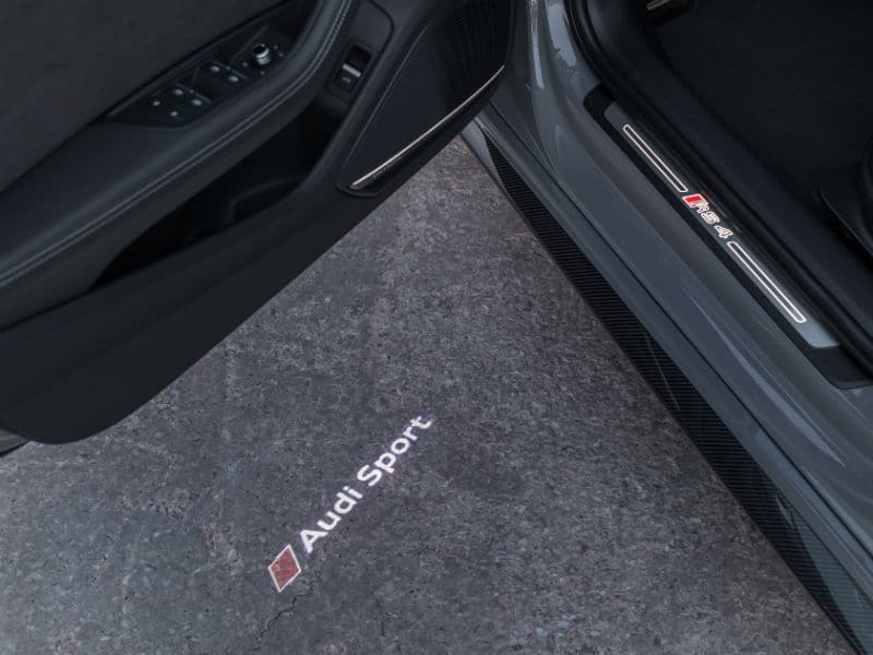 Audi Sport open door floor display