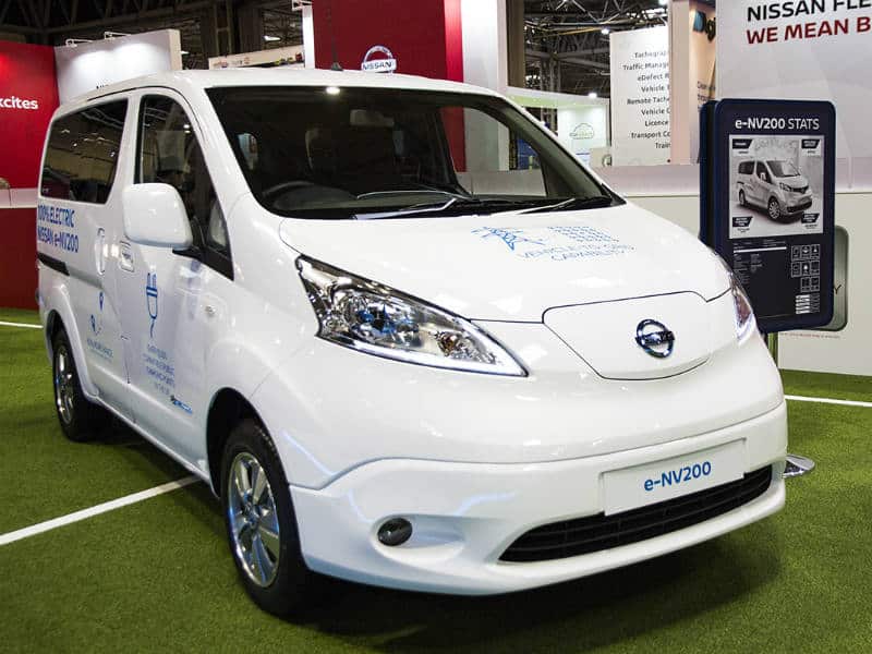 Extended range Nissan e-NV200 at the CV Show