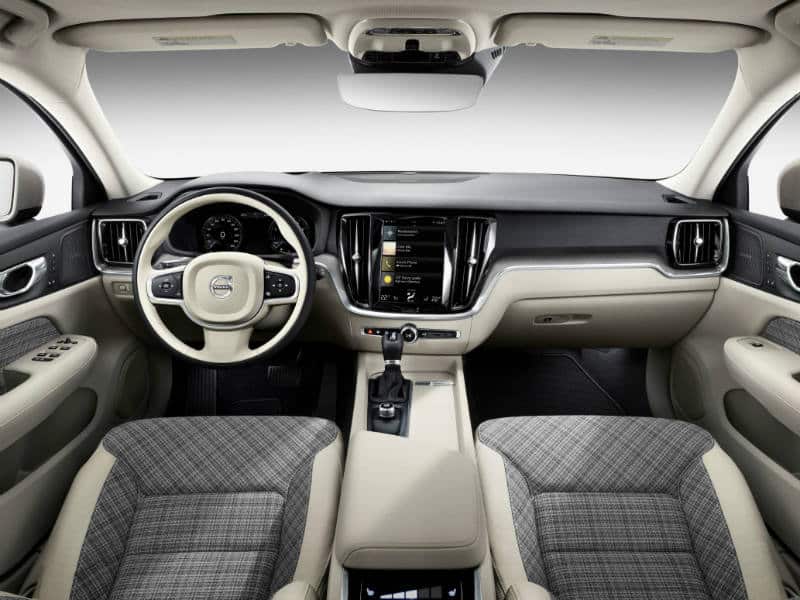 Interior cabin of the new Volvo V60 estate